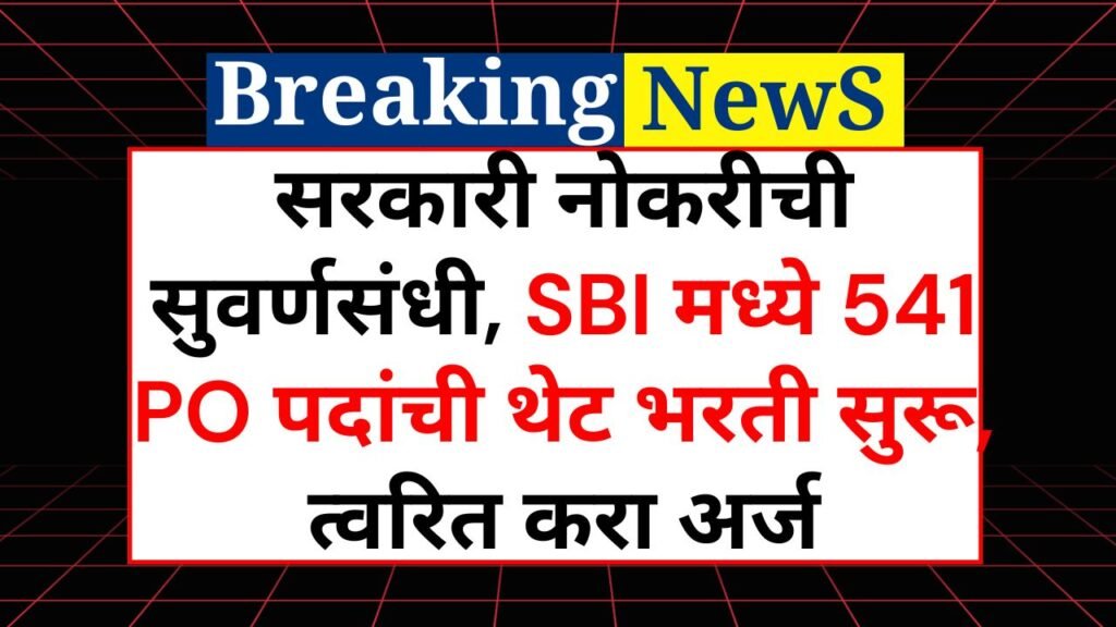 SBI PO Bharti 2025